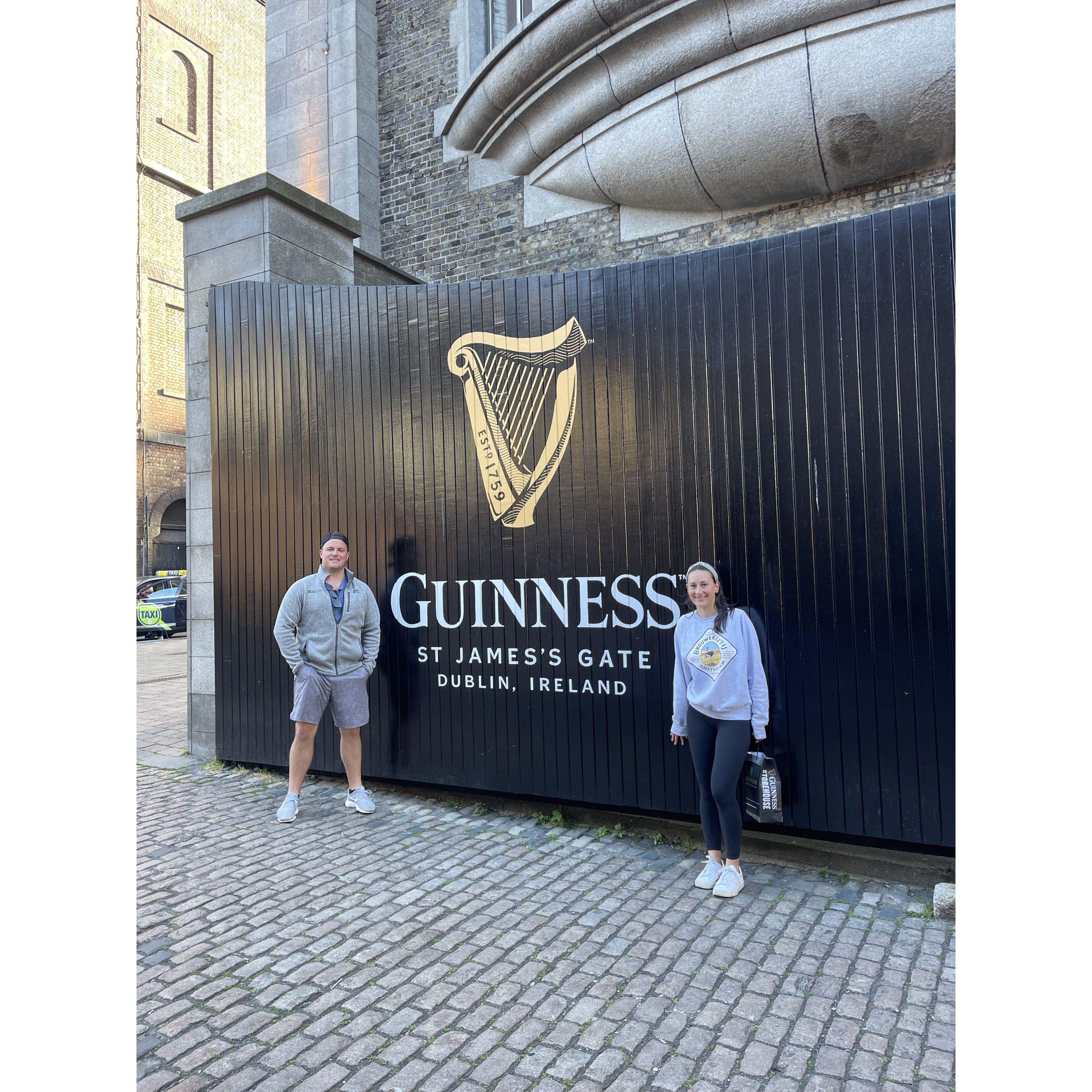 We do love a good pint of the black stuff and hitting the Sally Gap! Guinness Storehouse, Dublin.