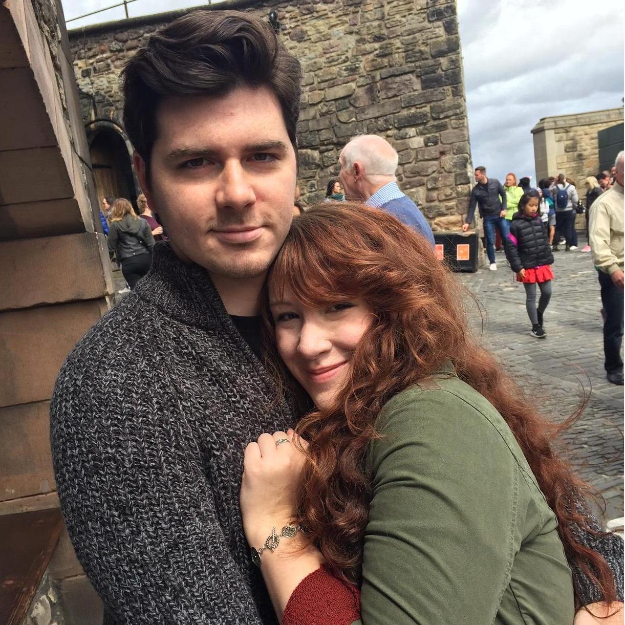 Trying to stay warm in Edinburgh