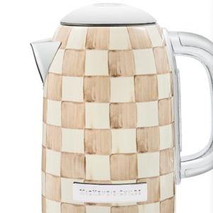 Mocha Check Electric Kettle