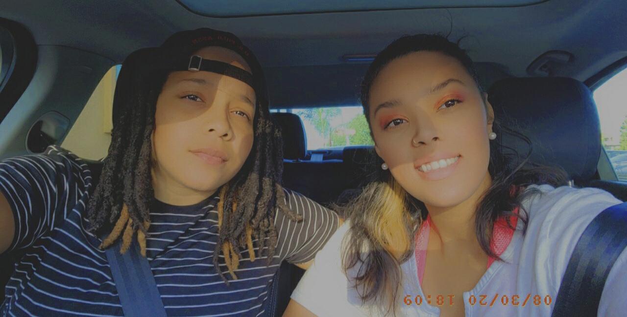 In the car.... probably in a fast food drive-thru lol
