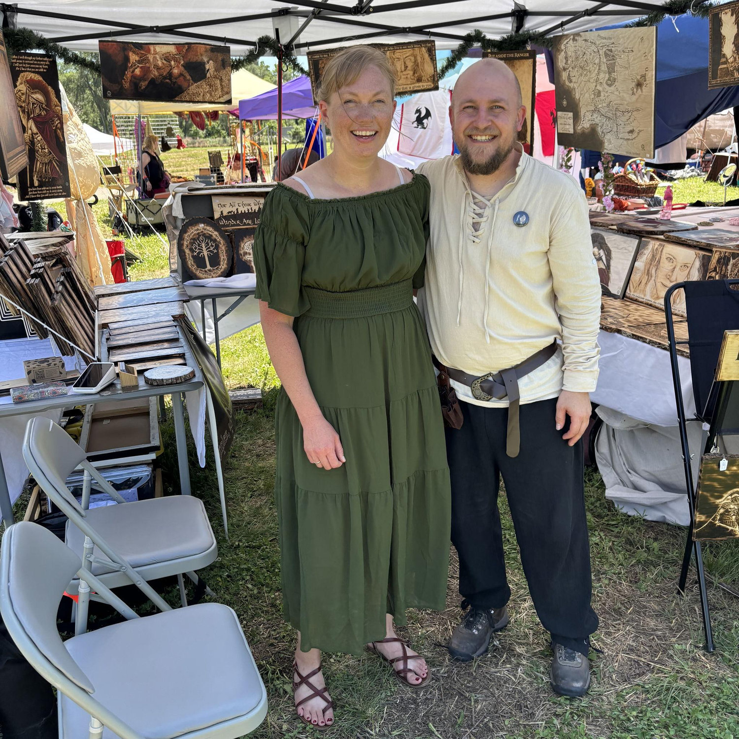 Lots of art booths have been a part of our way to spend time together.