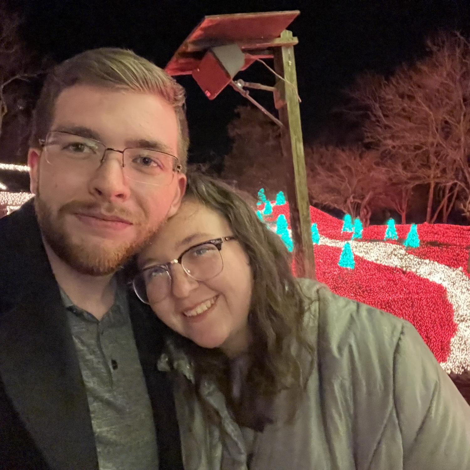 Our first trip to Clifton Mills to see the Christmas lights. We have since made it a tradition to go every year.
