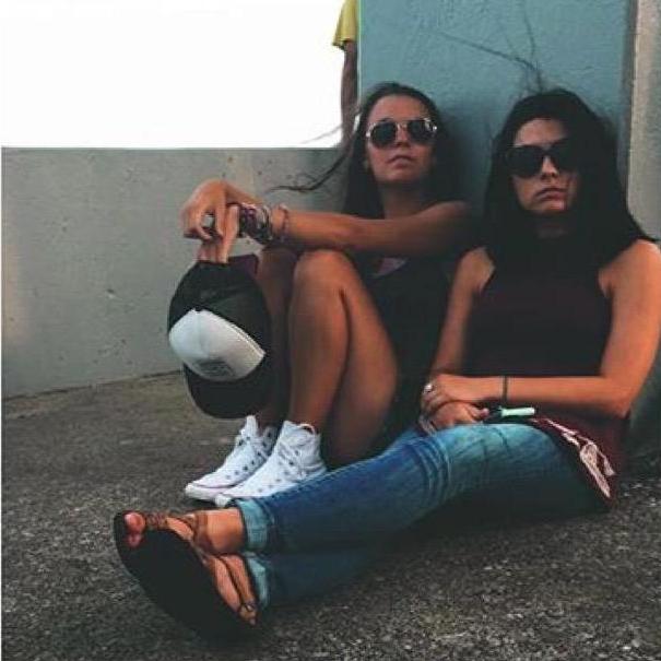 Jojo and Hailey; we were not amused with the Fourth of July festivities