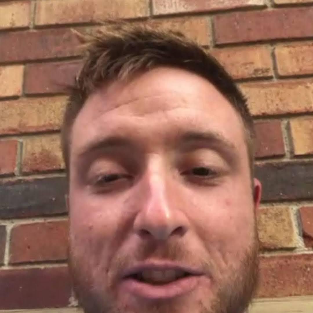 One of many facetime calls while Ryan is out on the field