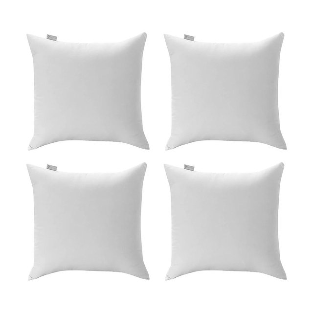 Acanva 26x26 Throw Pillow Inserts Set of 2, Premium Polyester Fiber Fill Square Sham Stuffer Cushion for Sofa, Bed, Couch and Chair, Machine Washable, 26x26 Inch(for 24x24 Cover), White 2 Count