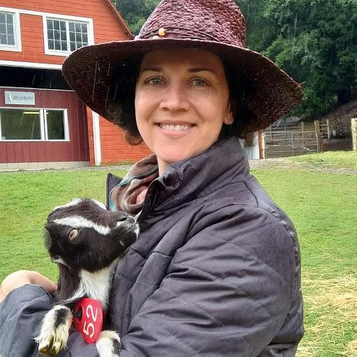Britton and I met baby goats at Stepladder Ranch and Creamery in San Simeon.