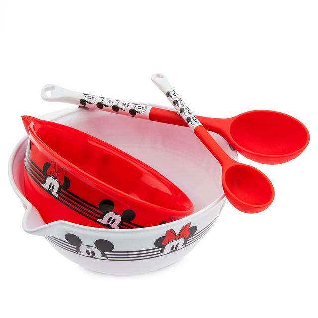 Mickey and Minnie Mouse Mixing Bowl and Spoon Set – Disney Eats