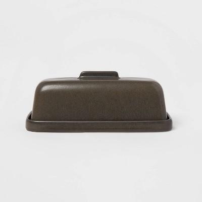 Stoneware Tilley Butter Dish Black - Project 62™
