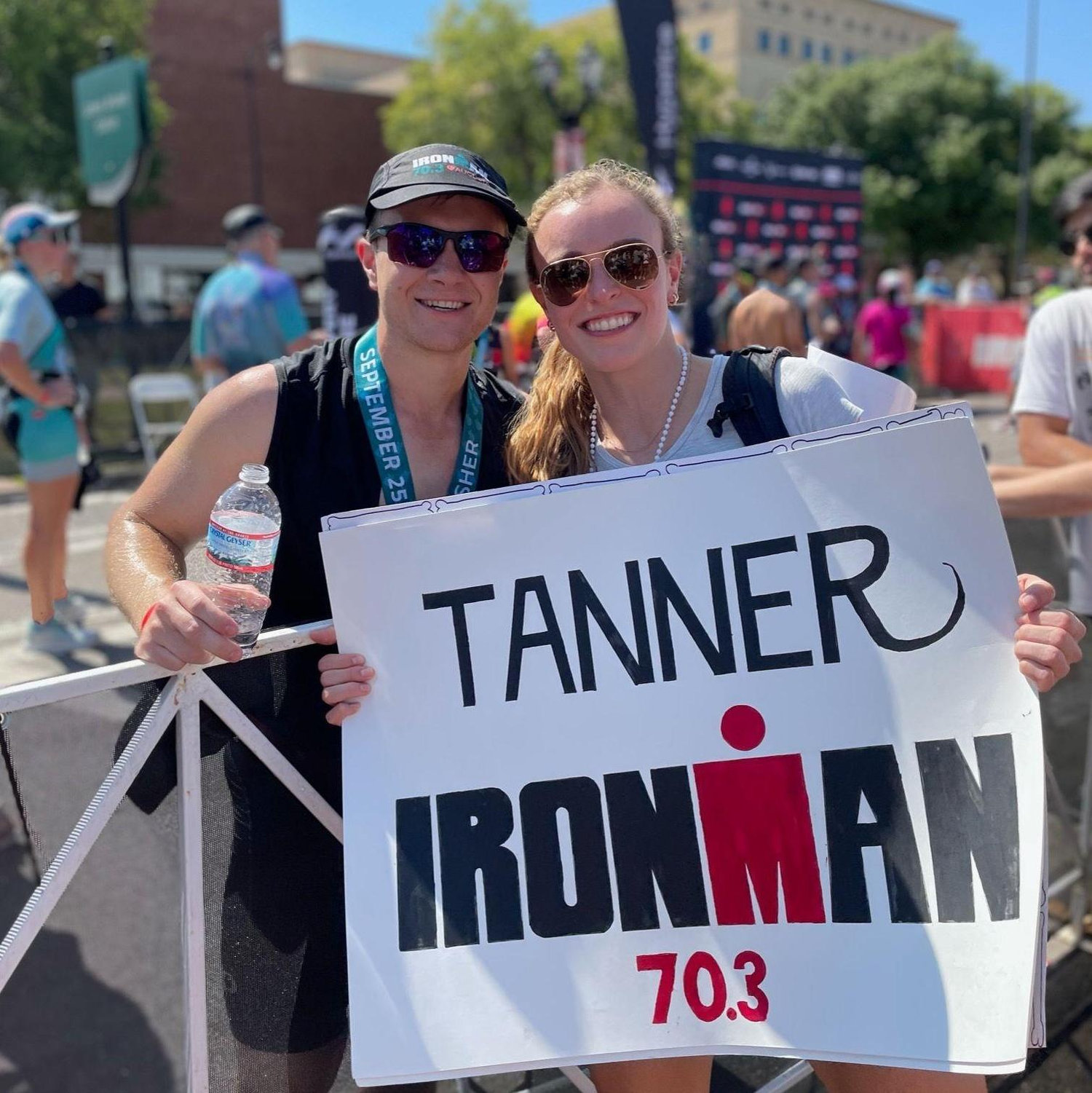 Tanner is a half ironman!