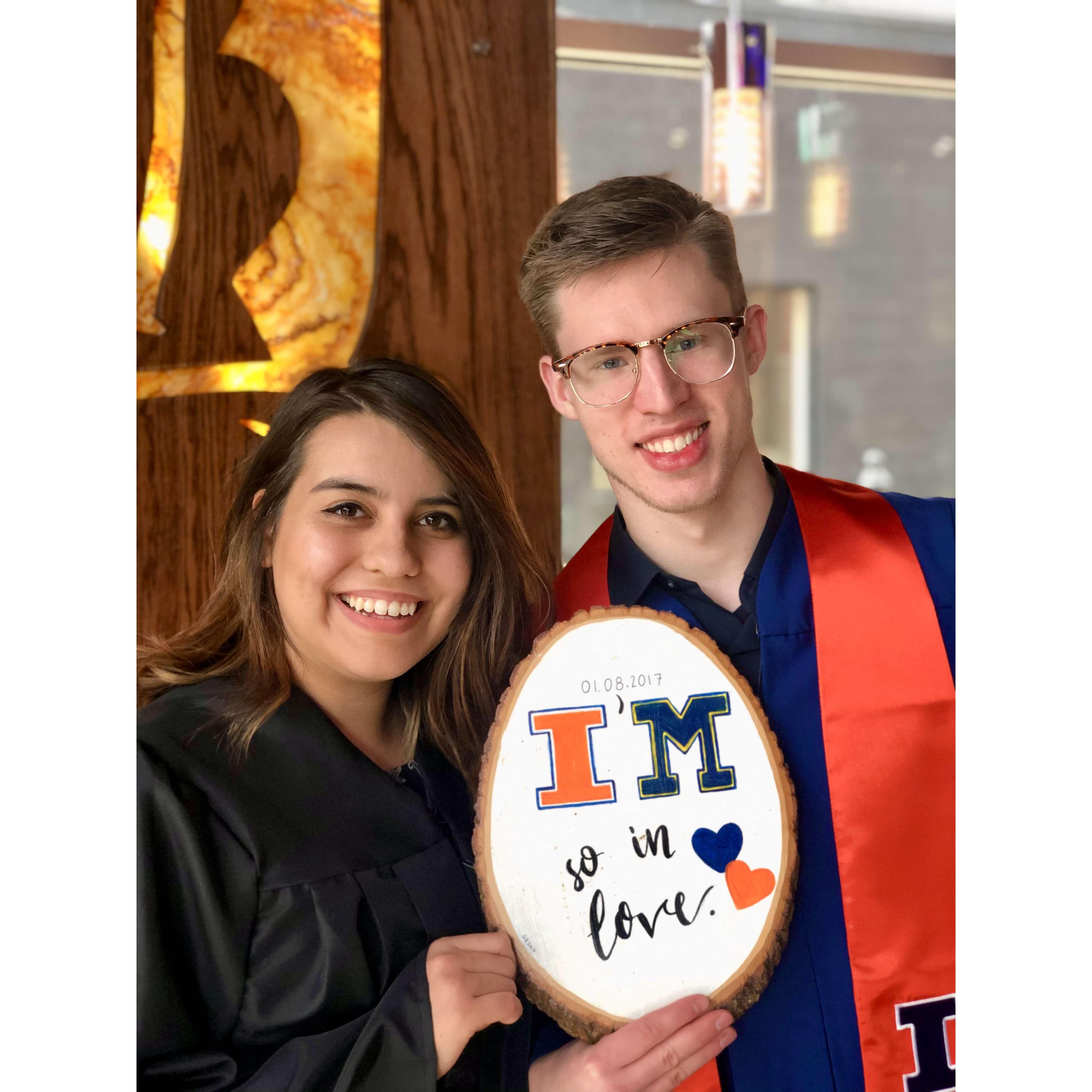 We celebrated Viktor’s college graduation with his family