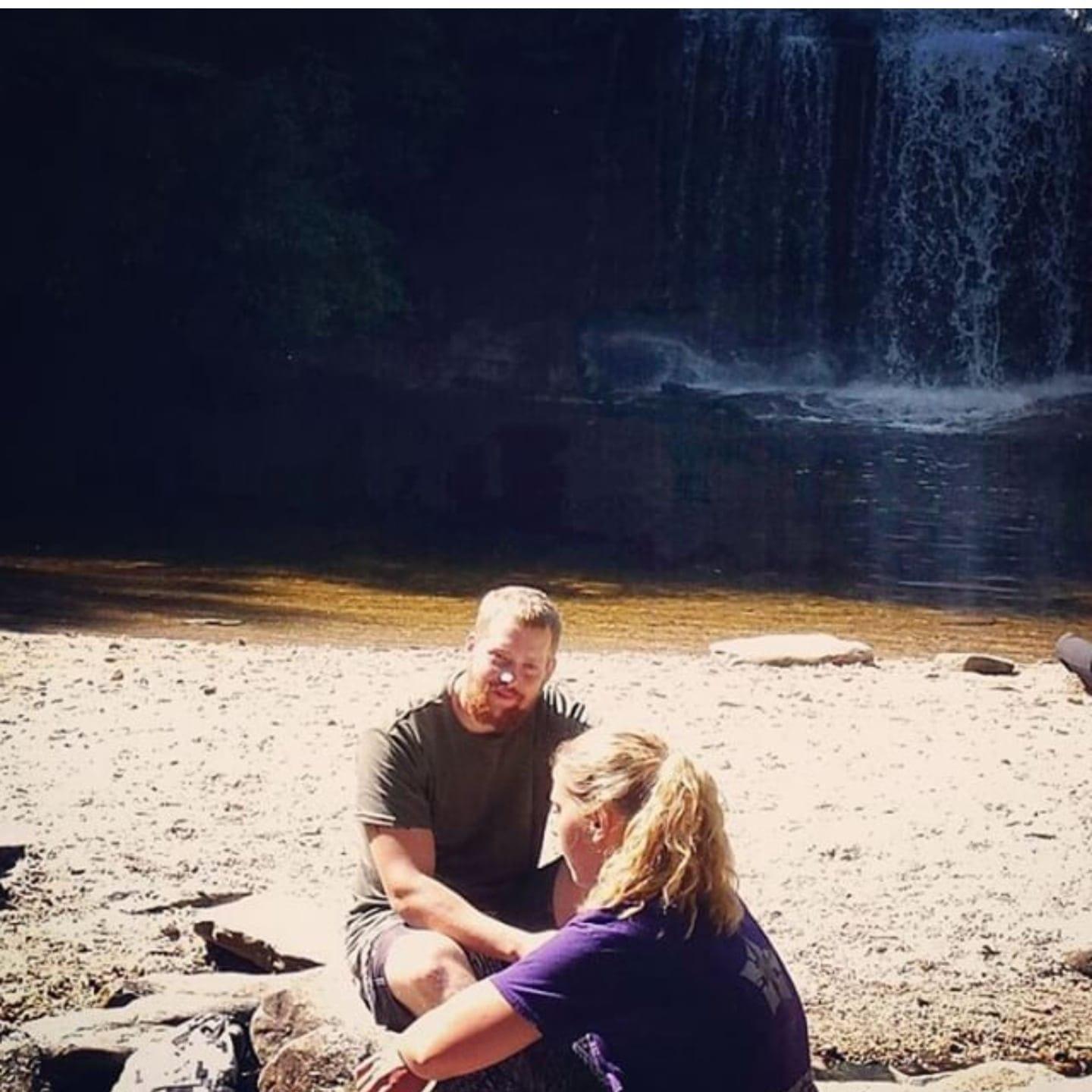 Our first photo together, taken at Schoolhouse Falls. September 2016.