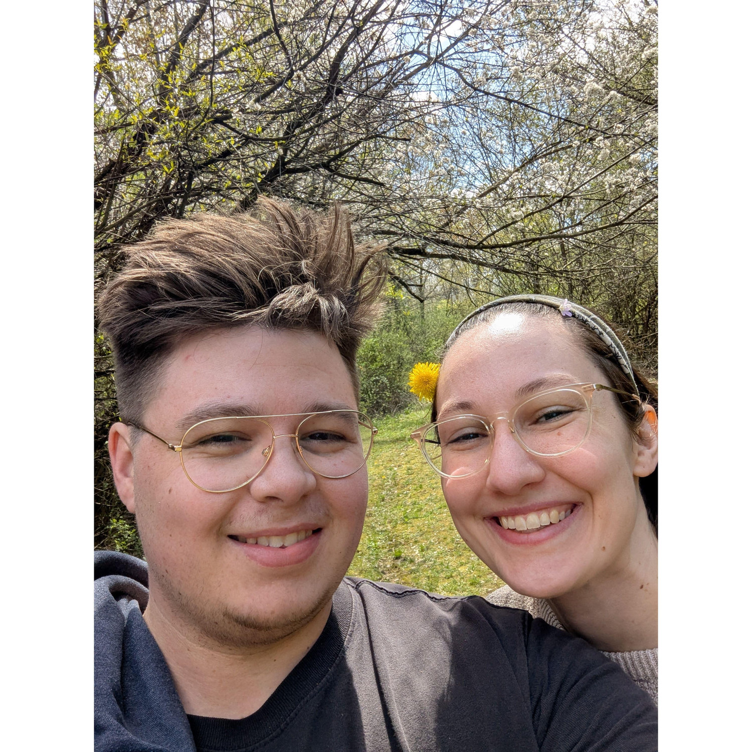 The day of our engagement April 26, 2025!