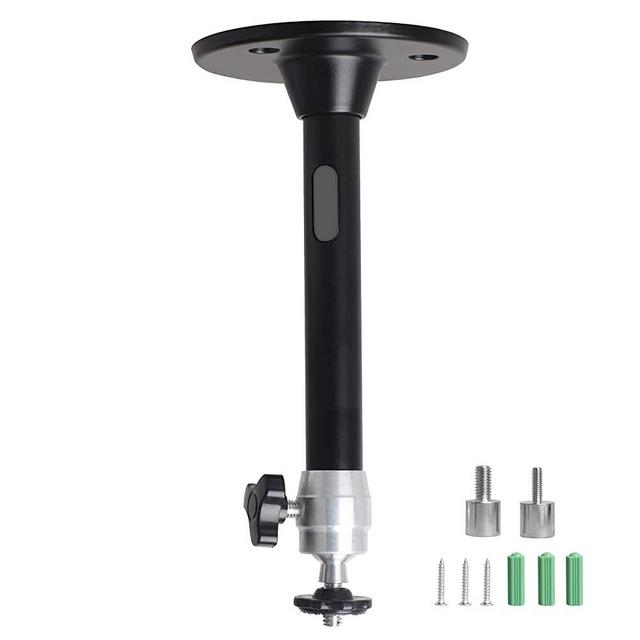 Mini Ceiling Wall Projector Mount Compatible with QKK, DR.J Upgrade, DBPOWER, Anker, AAXA Technologies, Artlii, LoongSon, APEMAN and Most Other Mini Projector （175mm, Black）