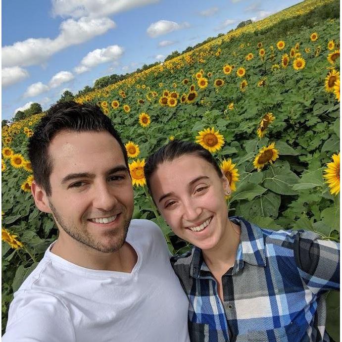 Visiting  a field of sunflowers in the sunflower state (Kansas)