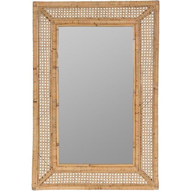 Ash Rattan Wall Mirror, 24" X 36"