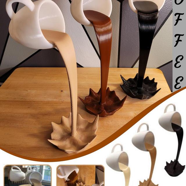 Floating Spilling Coffee Cup