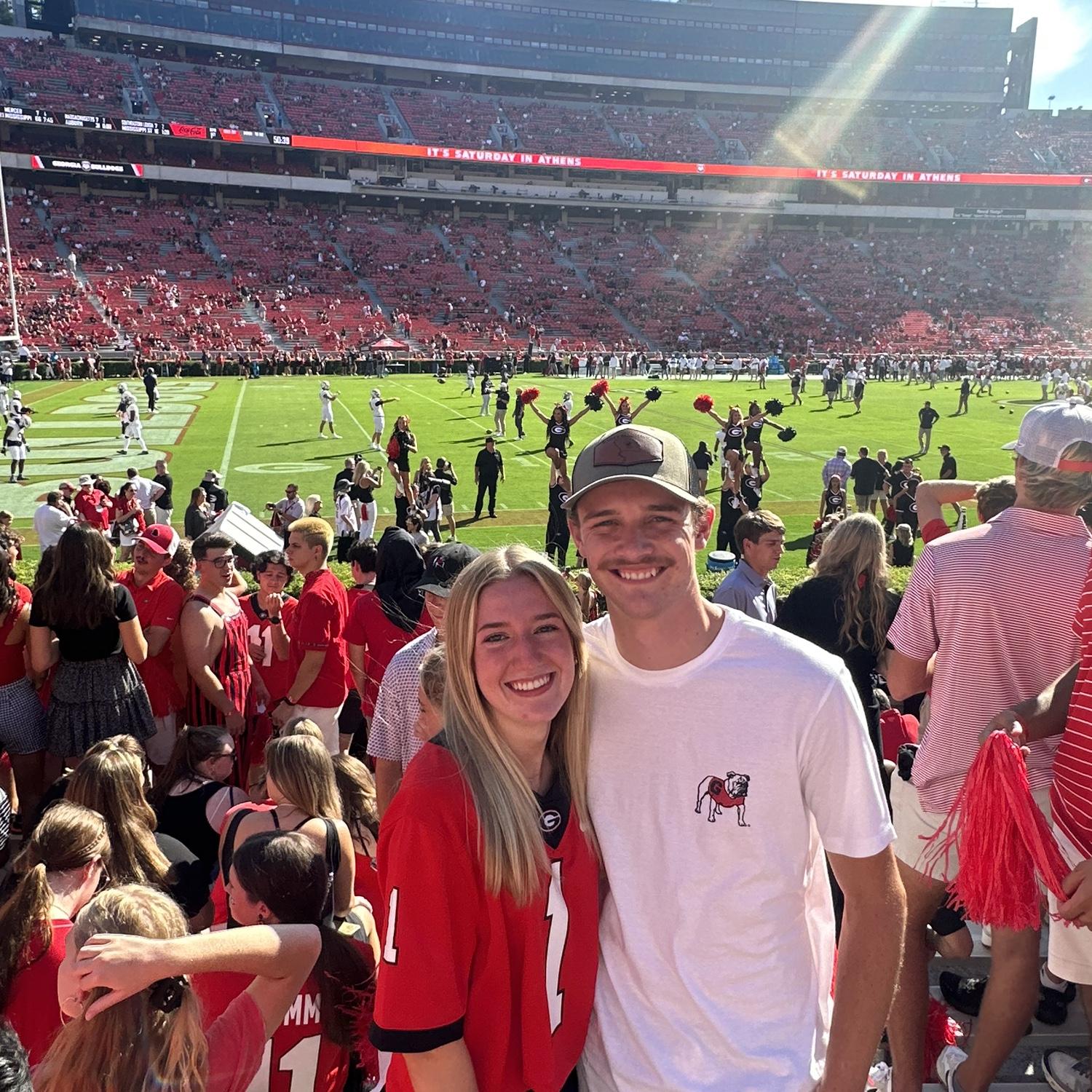 Our first UGA game together!