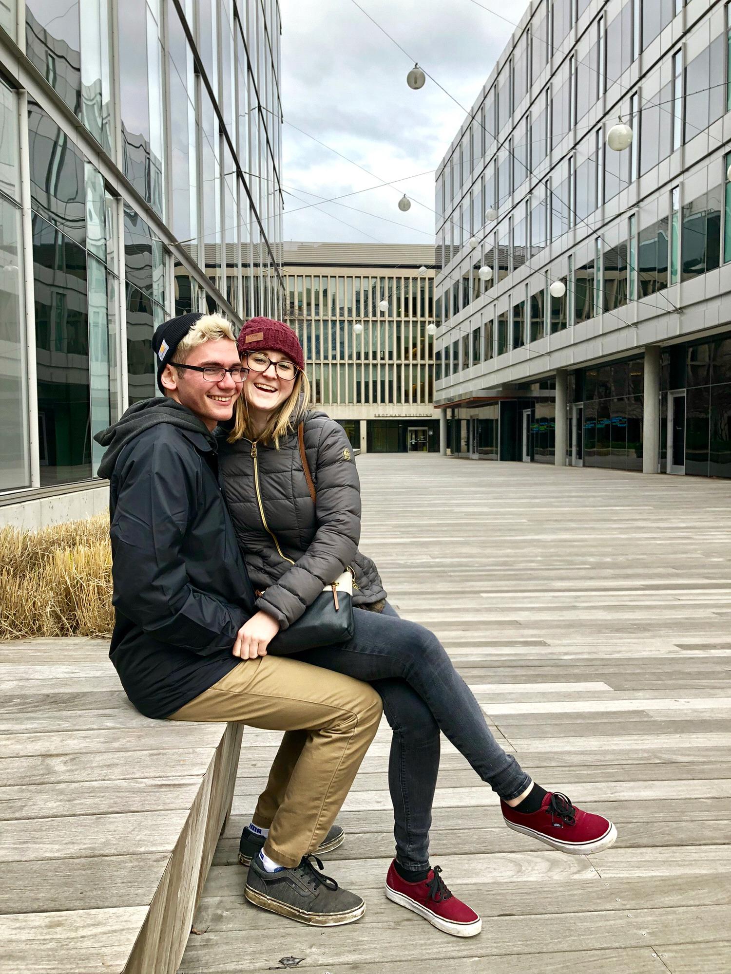 One of our favorite photos together! During a Seattle trip for Christmas with the Batman family, December 2018.
