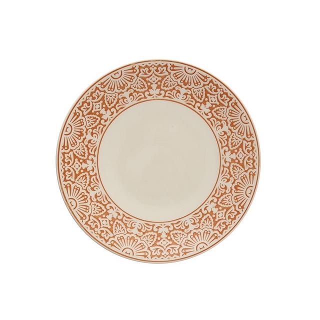 Fortessa Havana Vitrified China Coupe Rimless Plate 4 Pack, Adobo, Dinner Plate, 10.75 Inche
