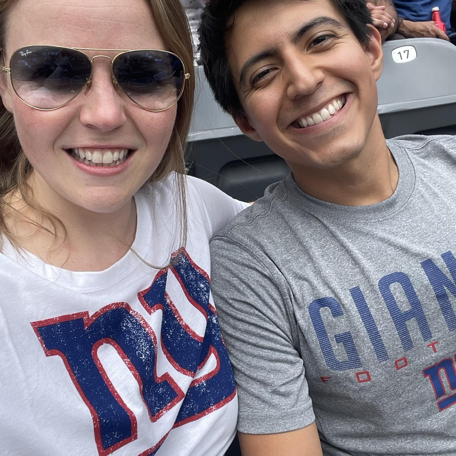 Our first Giants game. Still waiting to go to one they win....