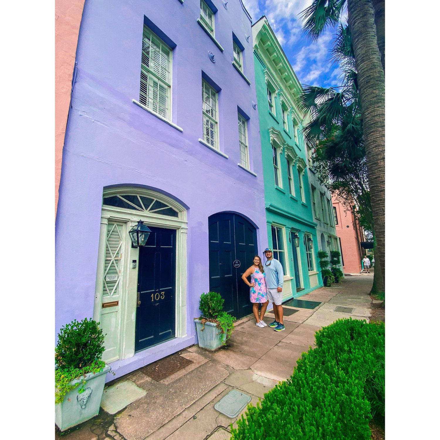 Rainbow Row in Charleston, NC