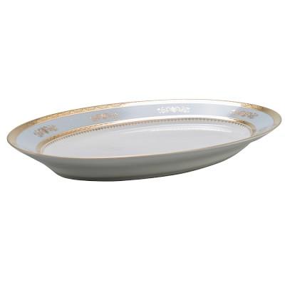 Williams Sonoma Orsay Powder Blue Oval Platter