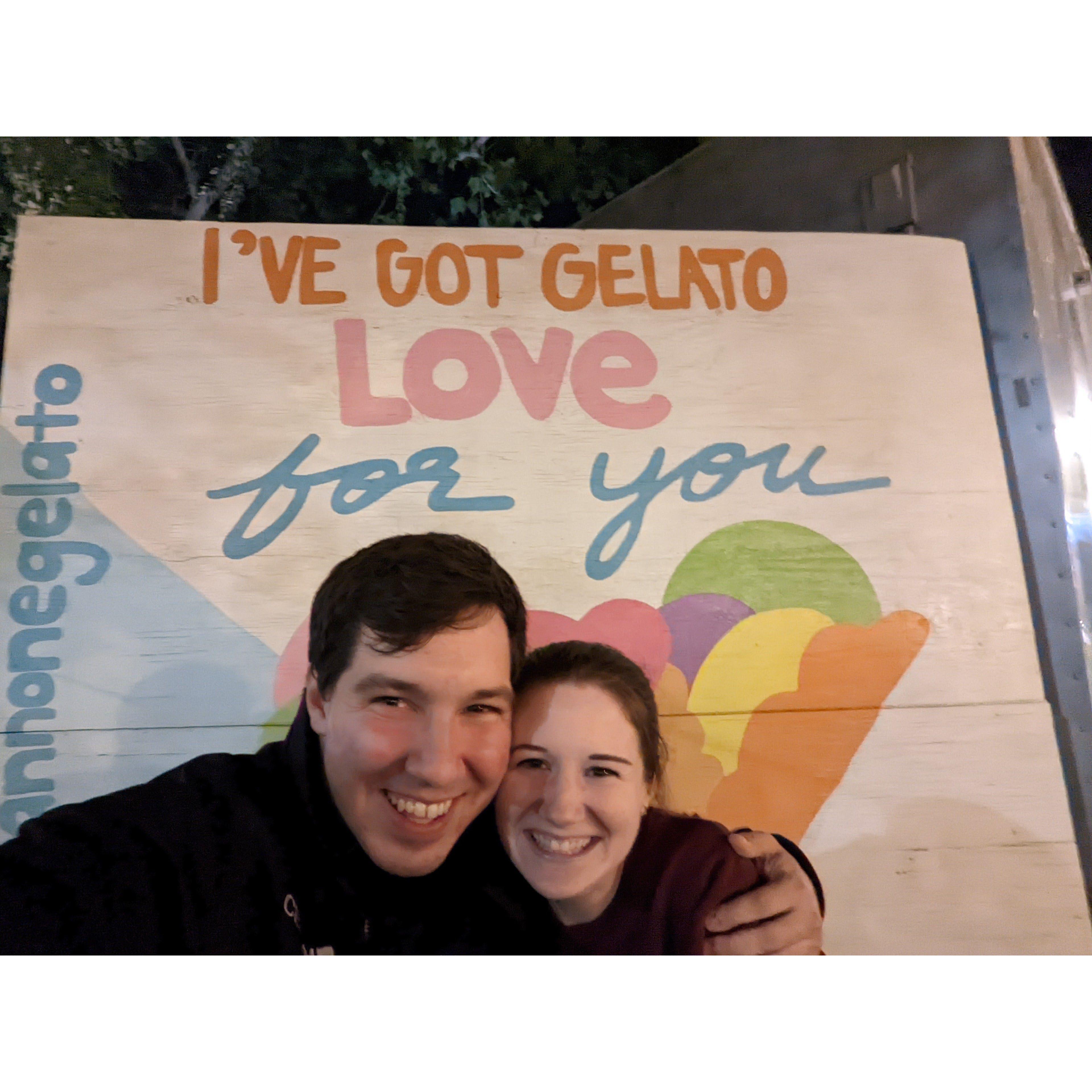 The night after we told each other we loved each other!