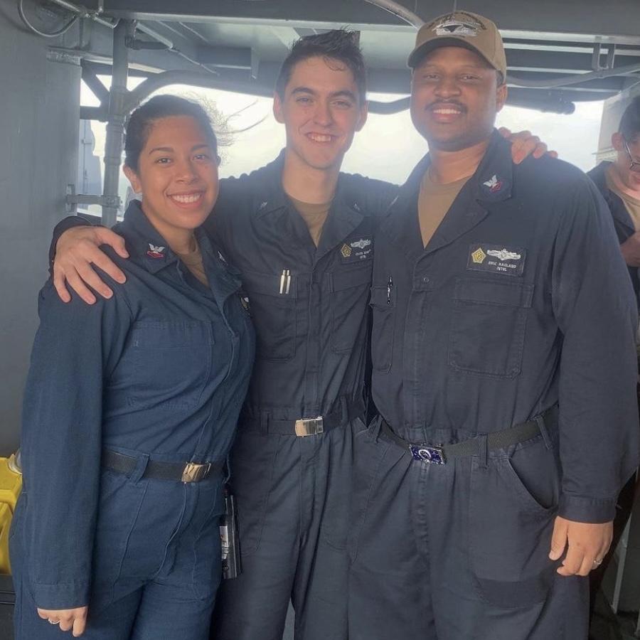 Our last underway with one of the best- Ragland! Taught us so much and grew as individuals and Sailors because of his leadership.