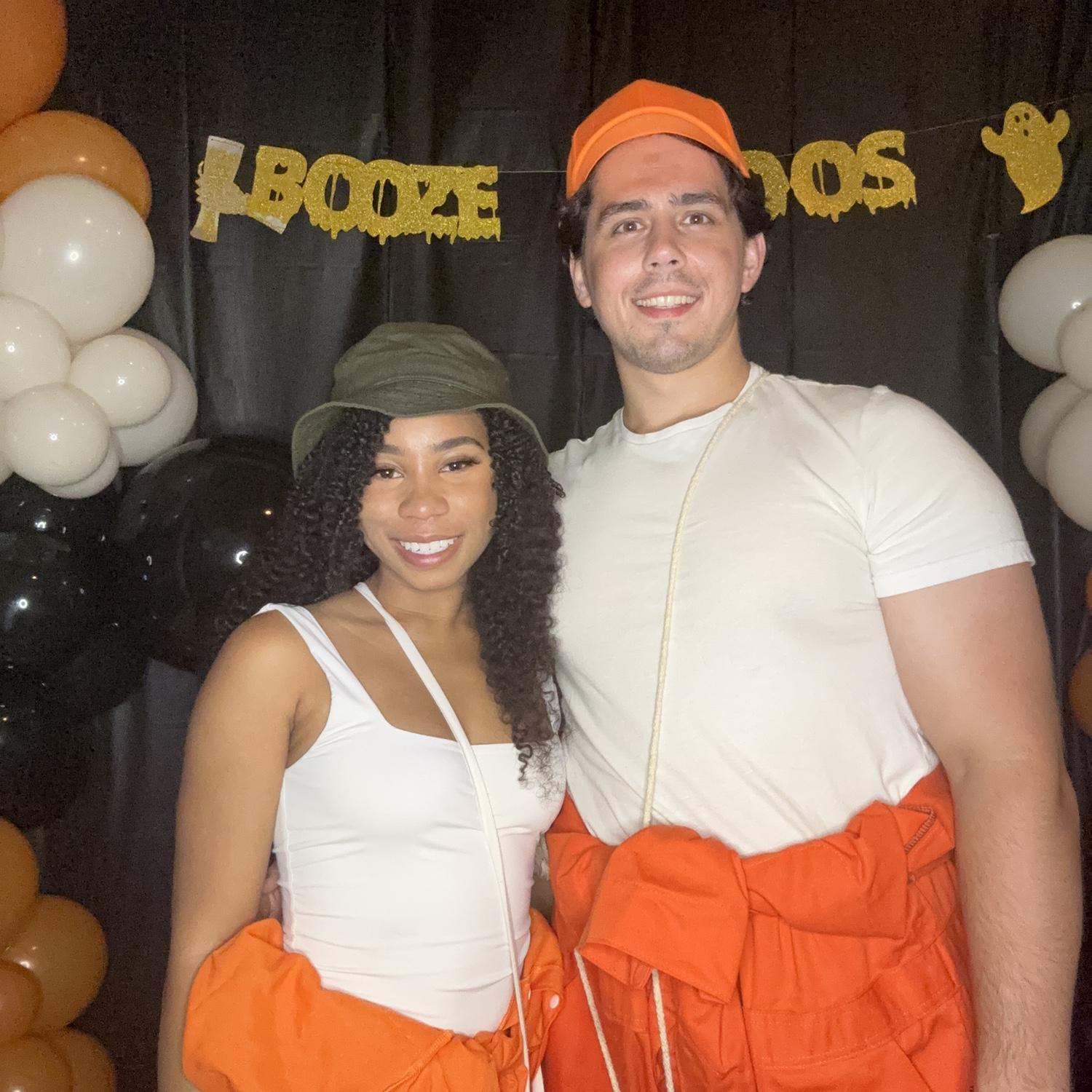Every year we do a couples costume. This year we were Zero and Stanley from Holes.