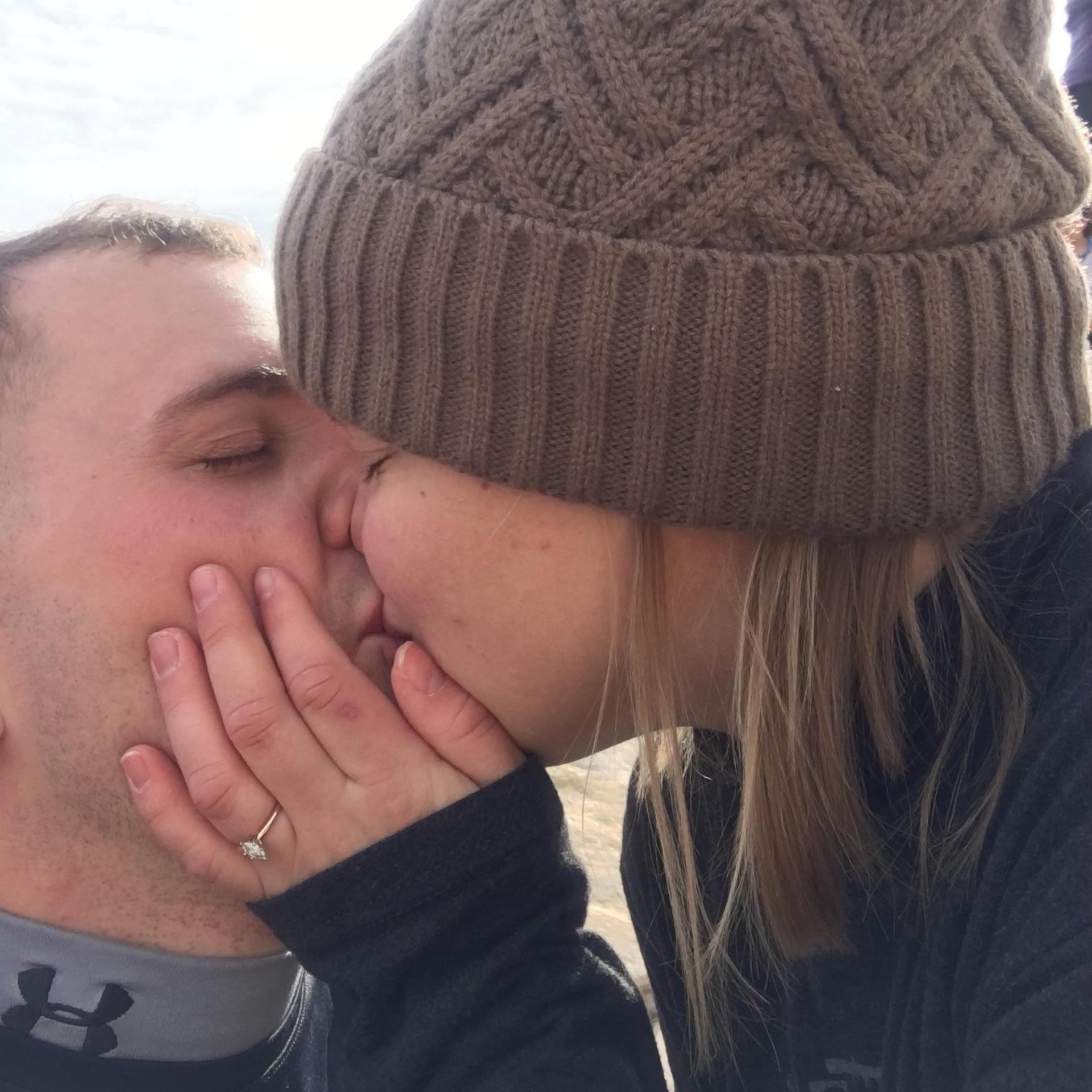 A PG make out session at the top of Angel's Landing.