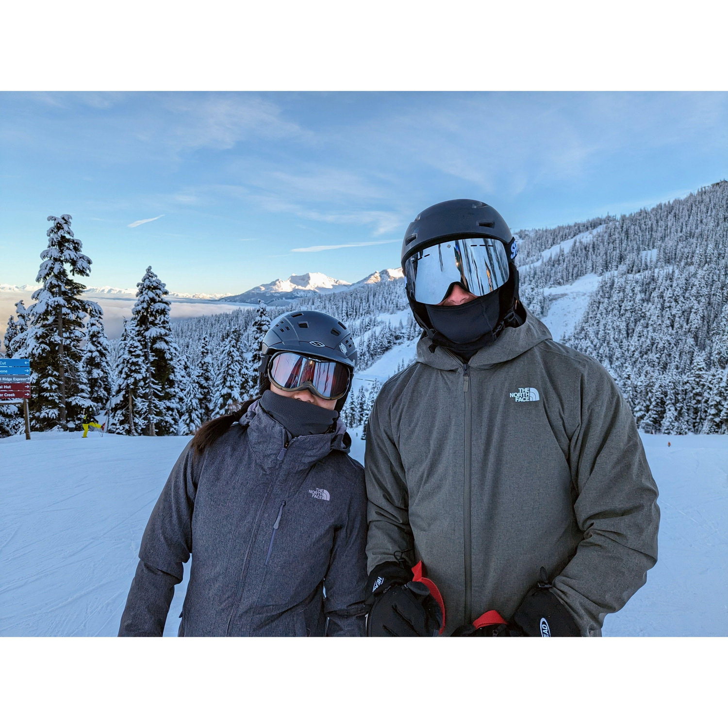 We got to ski together for the first time at Whistler, December 2023