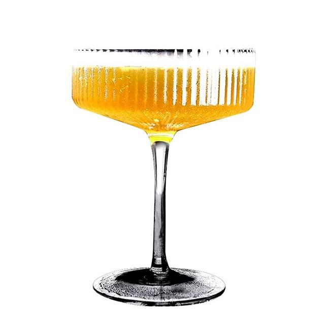 Champagne Coupe Glasses, Martini and Champagne Glasses for Home Bar, Wedding, and New Years Party - Vintage Style Cocktail Glass - 10Oz (Color : Type-1)