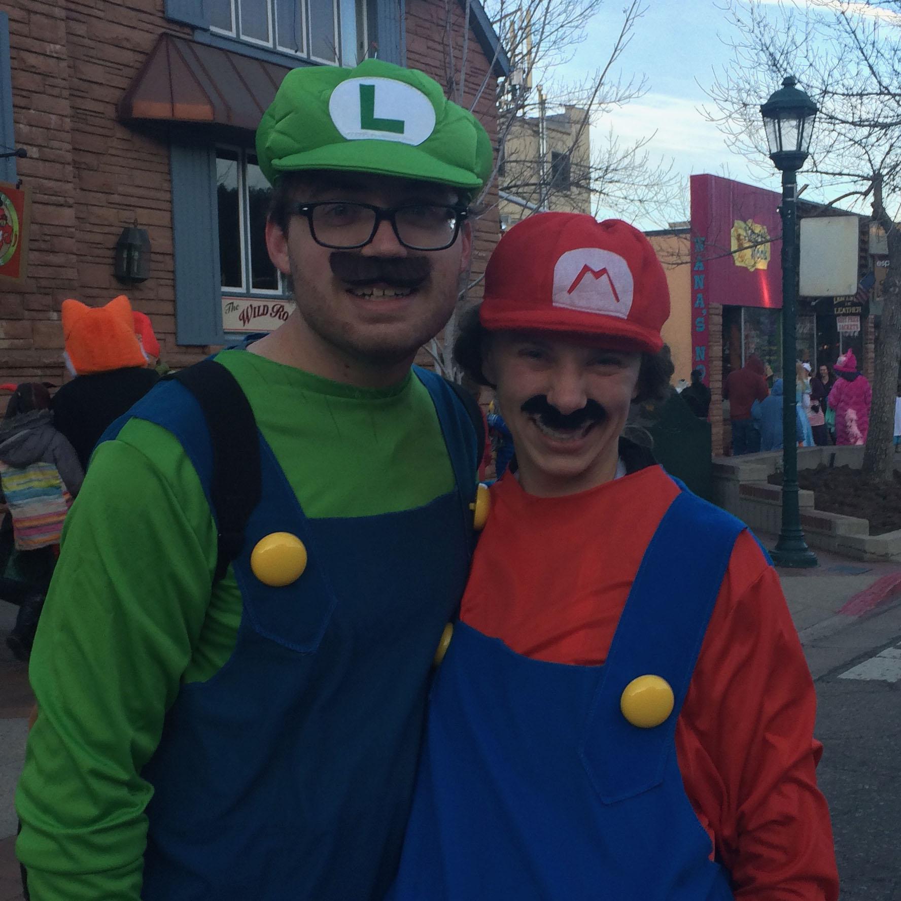 2nd Halloween together- thanks, camp Lost & Found for the costumes!