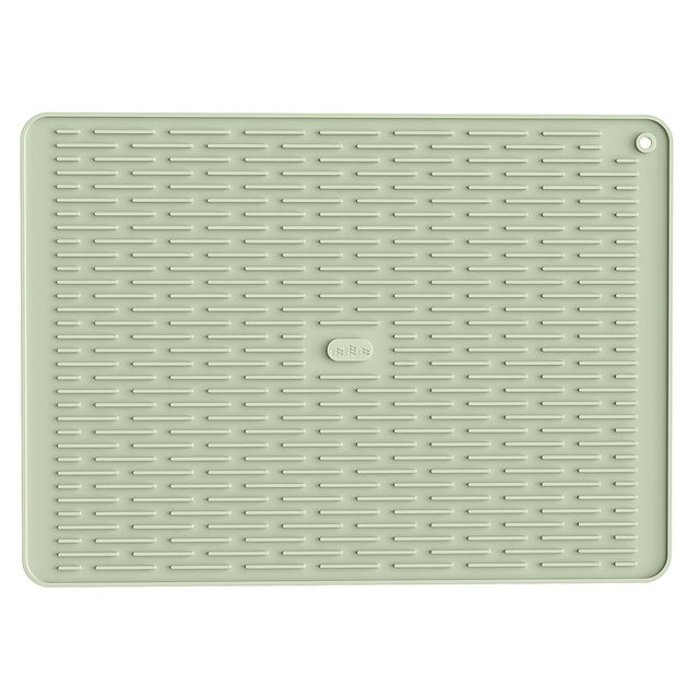 ME.FAN Silicone Dish Drying Mat for Kitchen Counter, Dish Drying Pad for Sink, Refrigerator or Drawer, Countertop Protection Pad XL - 23''×17''- Desert Sage