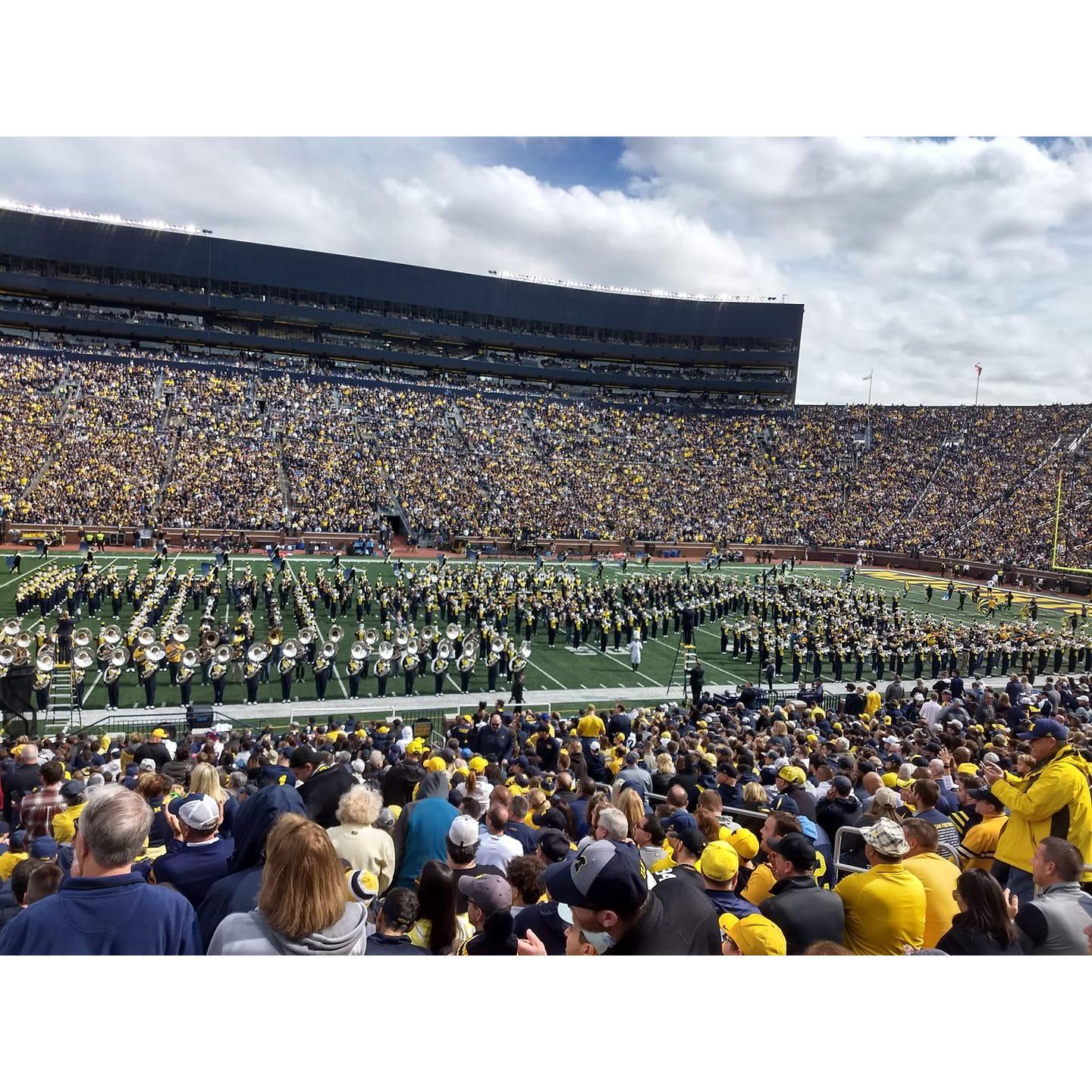 Sarah and Jared love to support their home teams together. This was taken at the Big House, homecoming weekend 2019.