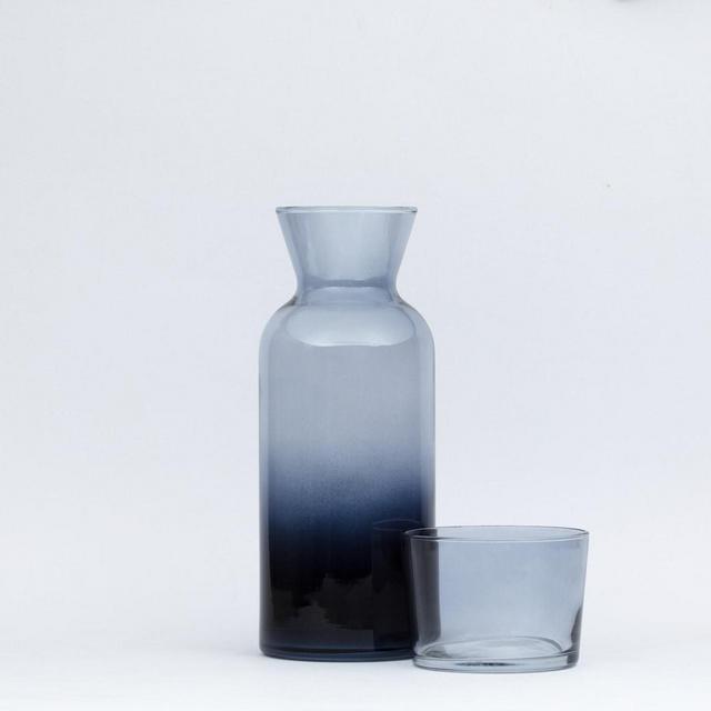 Bedside Carafe and Glass Set, Pitcher Set with Lid, Bedside Carafe Set, Glass Water Bottle, Carafe and Glass Set with Lid