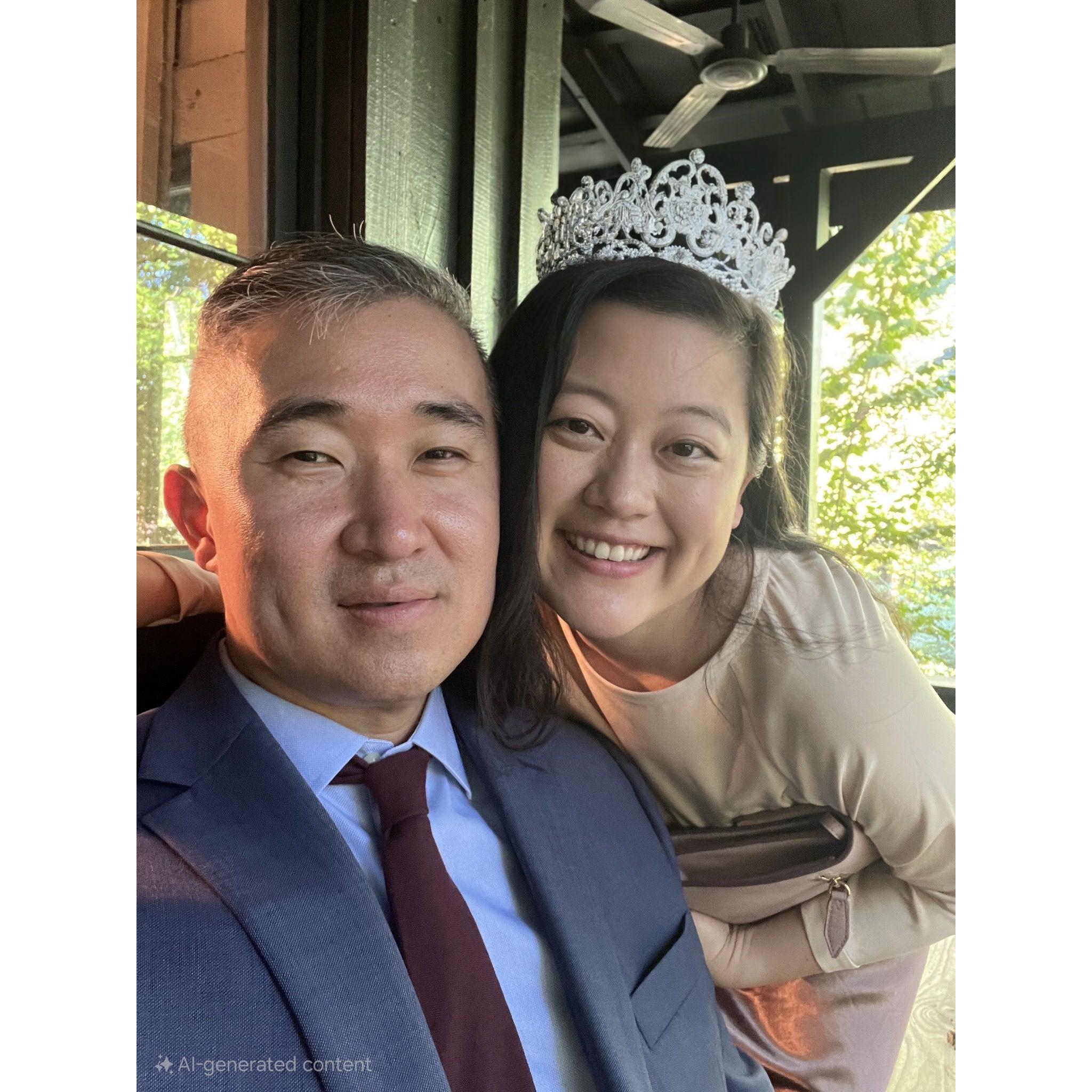 My queen and I
