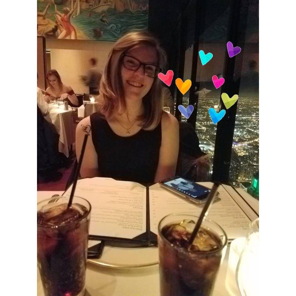 One of our first dates, circa 2018.