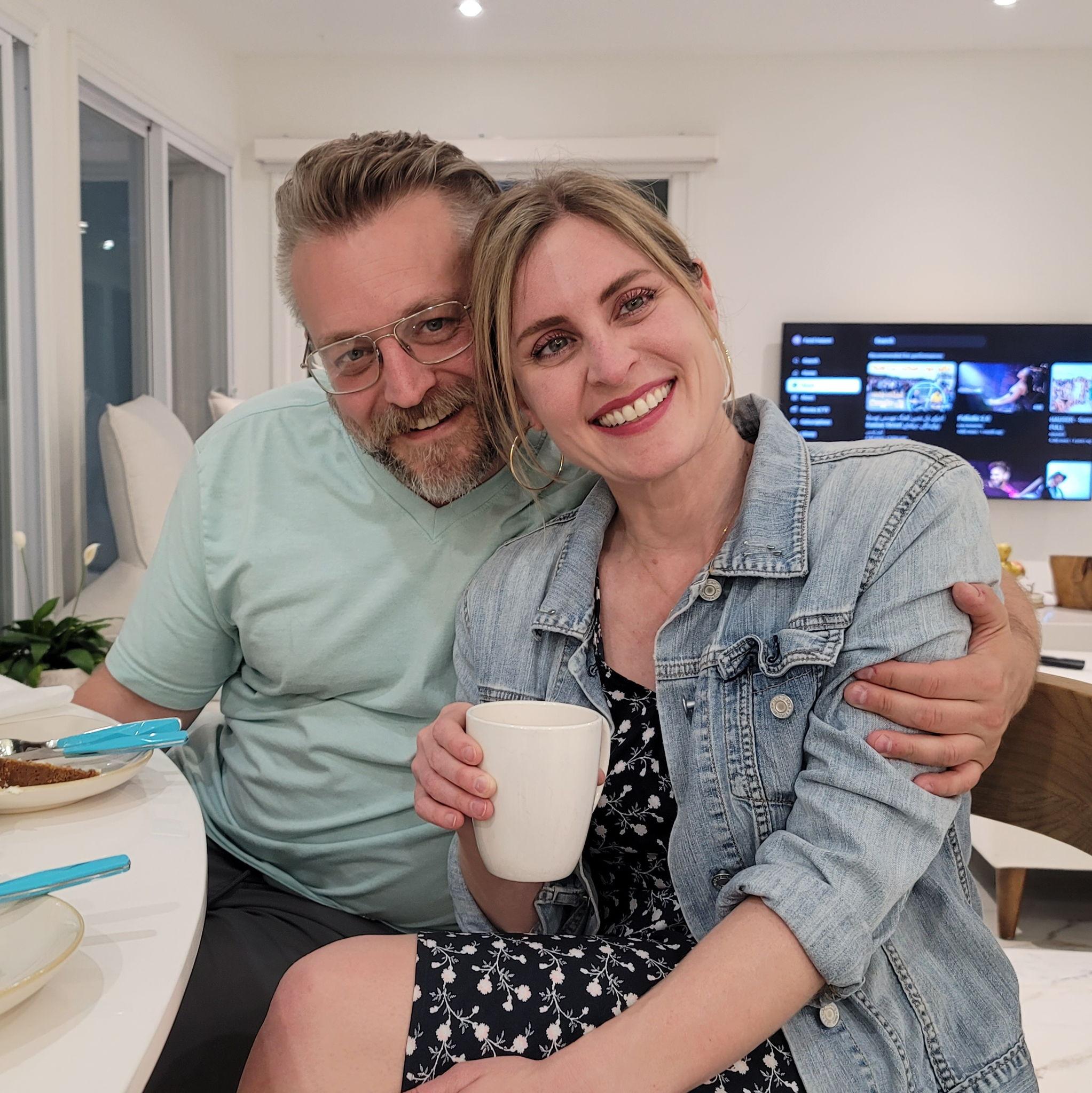 Our first dinner party in our new neighborhood!