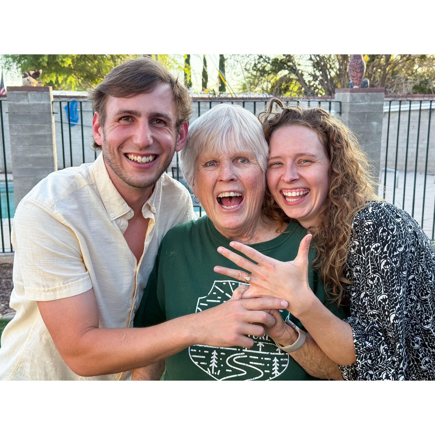 2025 Telling Grandma we are engaged