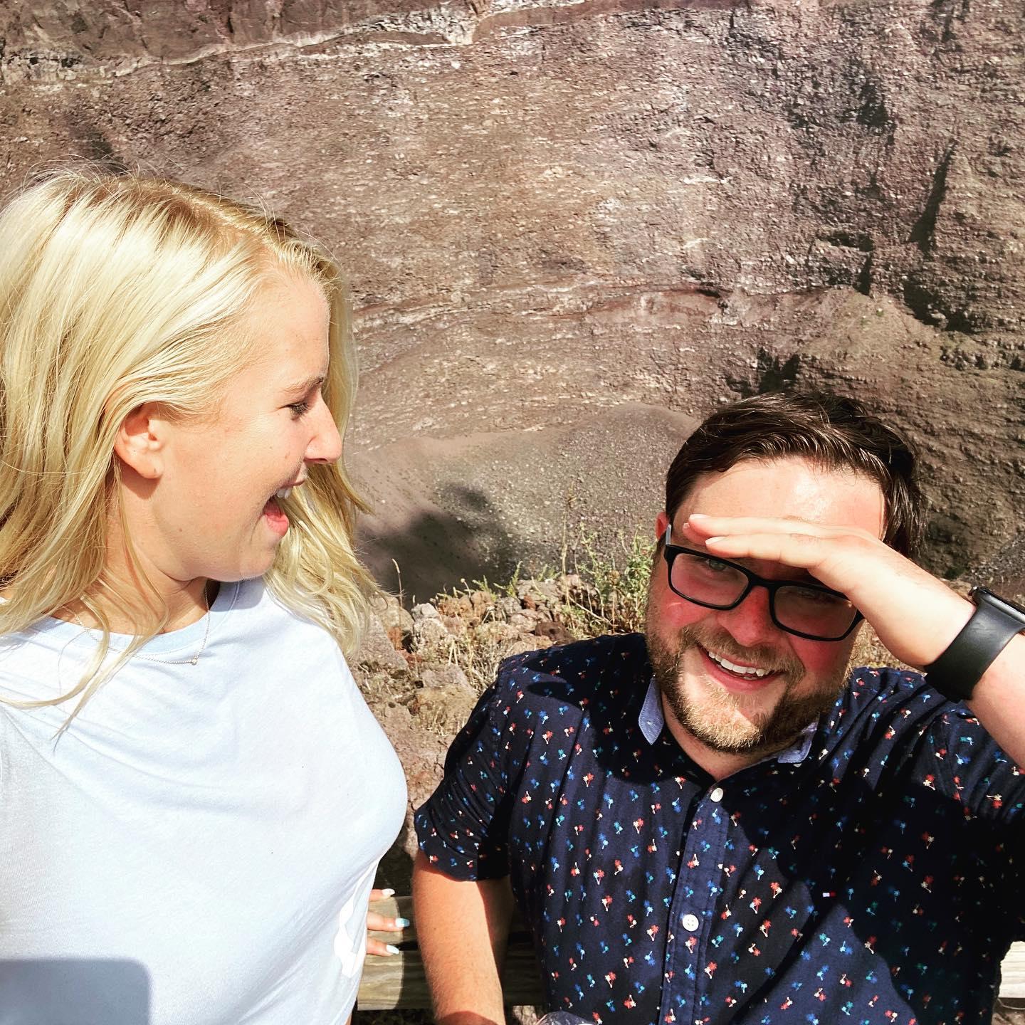 That feeling when you hike to the top of Mt. Vesuvius