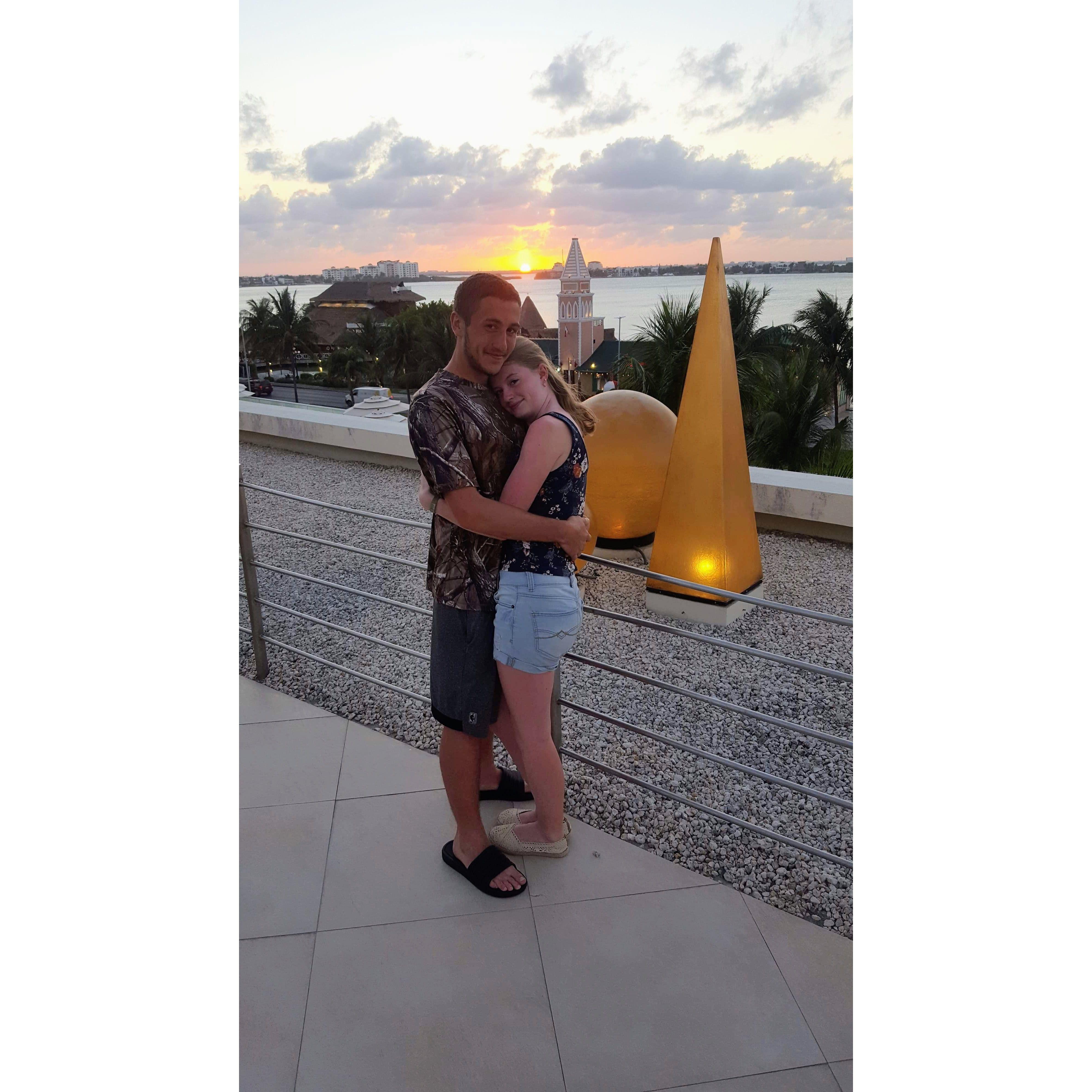 The couple got to go on a trip to Cancun Mexico with Emma's family. It is the couples favorite vacation. A week on the beach gave them many experiences.