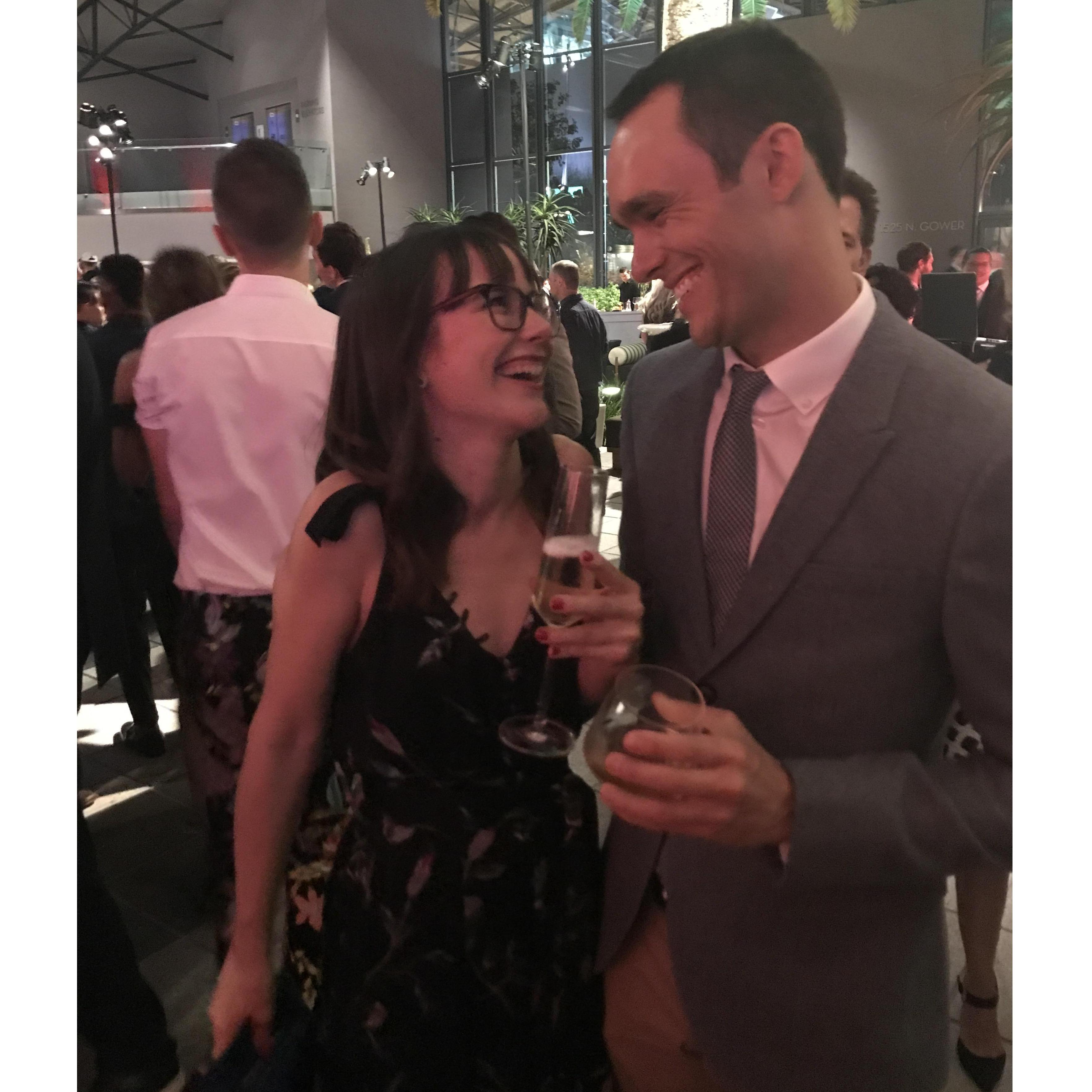 Caught mid-laugh!