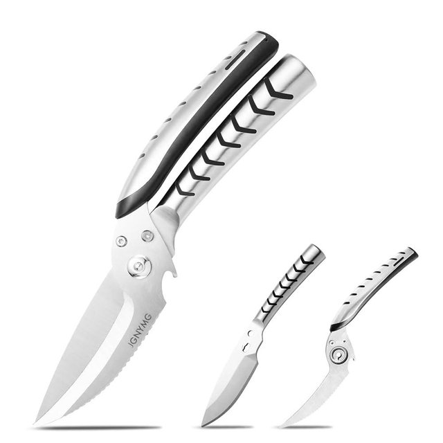 JGNYMG Heavy Duty Poultry Shears，Kitchen scissors heavy duty with Serrated Edge,Chicken shears,Meat scissors heavy duty ，For Cutting Bone, Turkey, Fish ，Seafood，Dishwasher Safe，silver