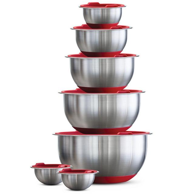 Tramontina 14-piece Stainless Steel Mixing Bowl Set with Lids
