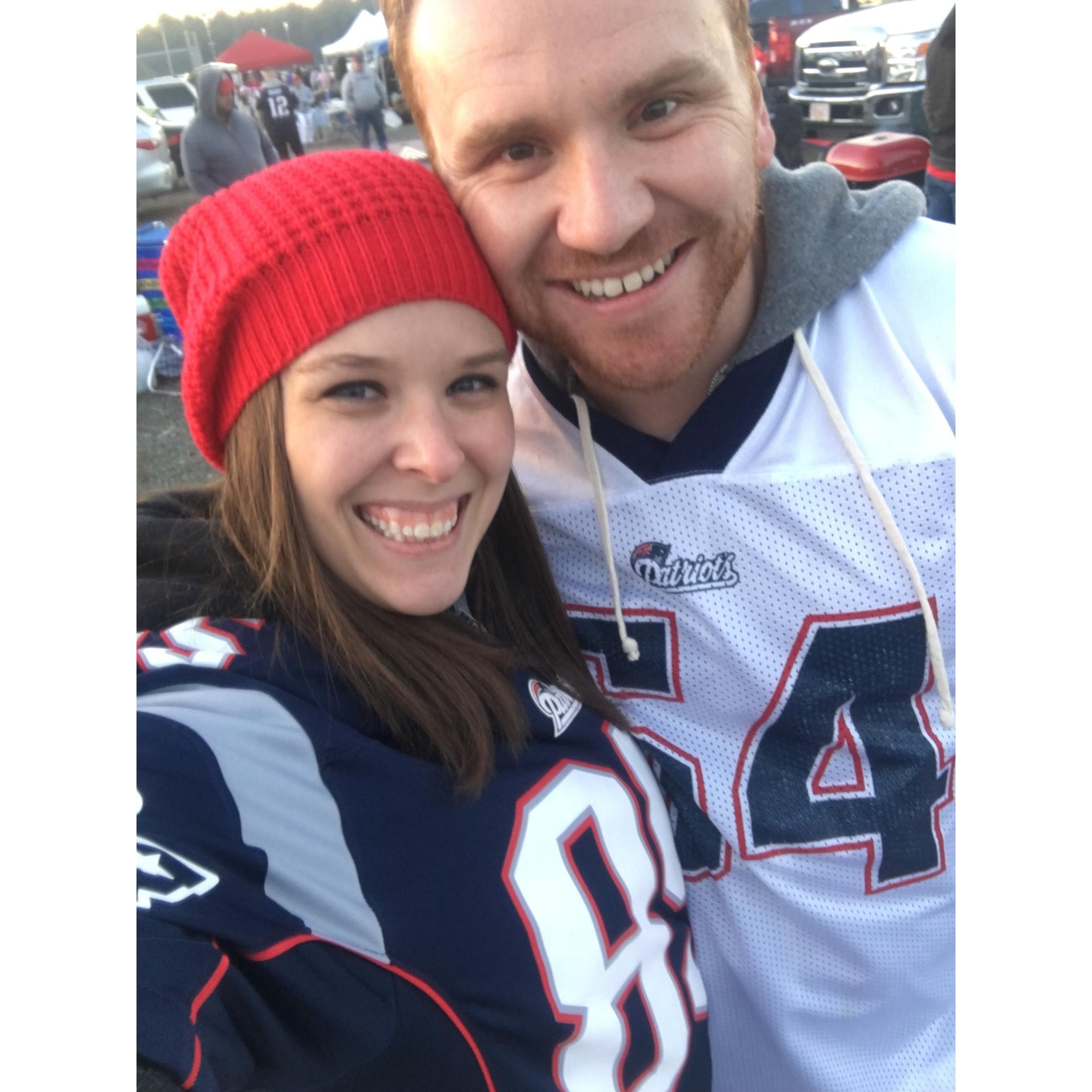 First Patriots game together!