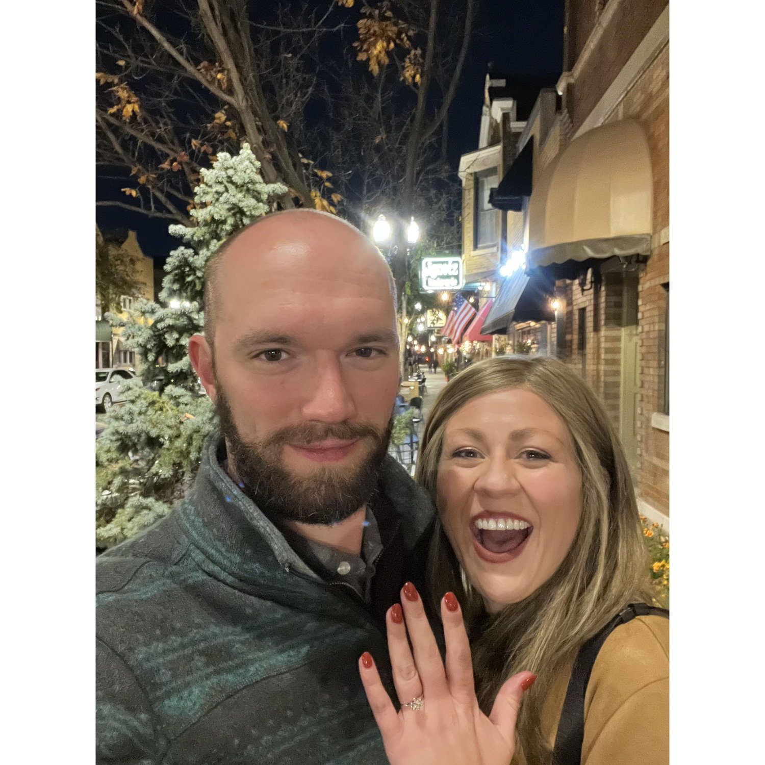 Dinner at our favorite place celebrating!