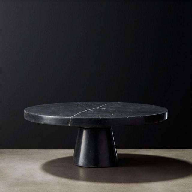 Marshall Black Marble Cake Stand