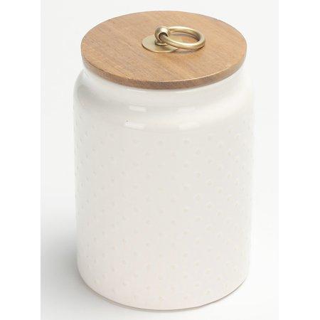 Better Homes & Gardens Ceramic Medium Dot Hobnail Canister