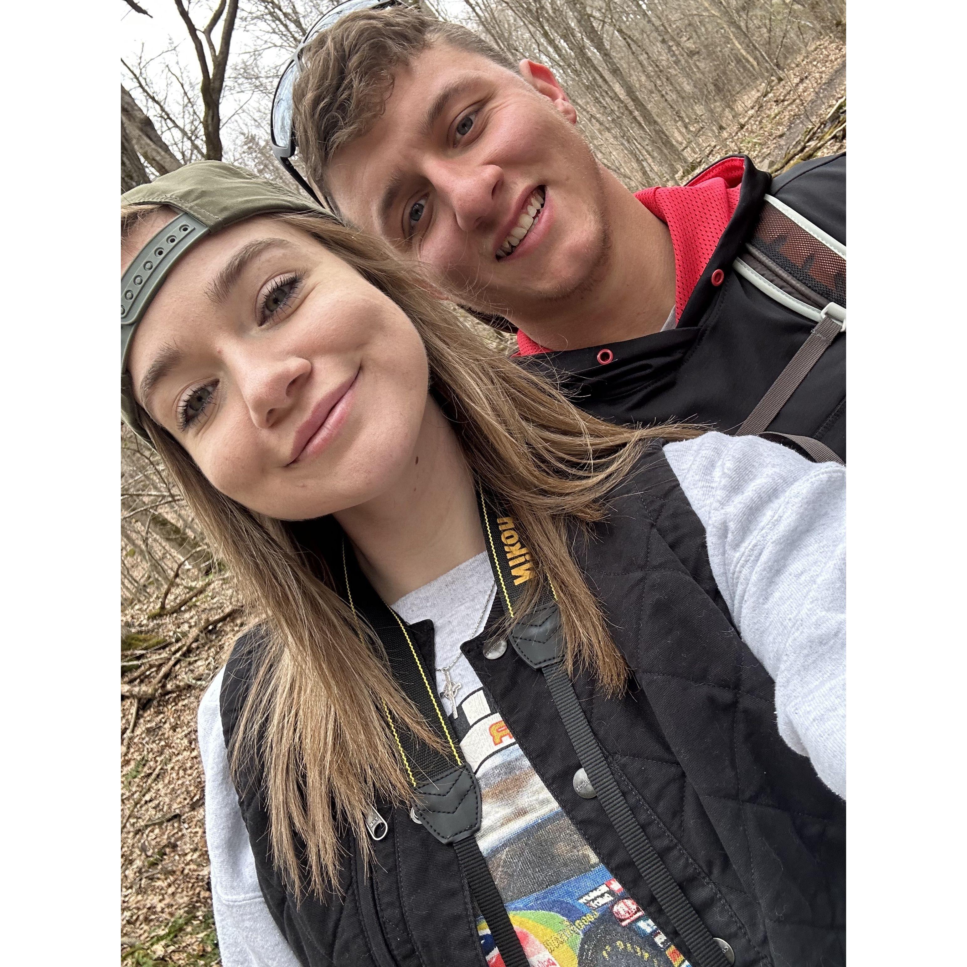 Hiking at Governor Dodge State Park
